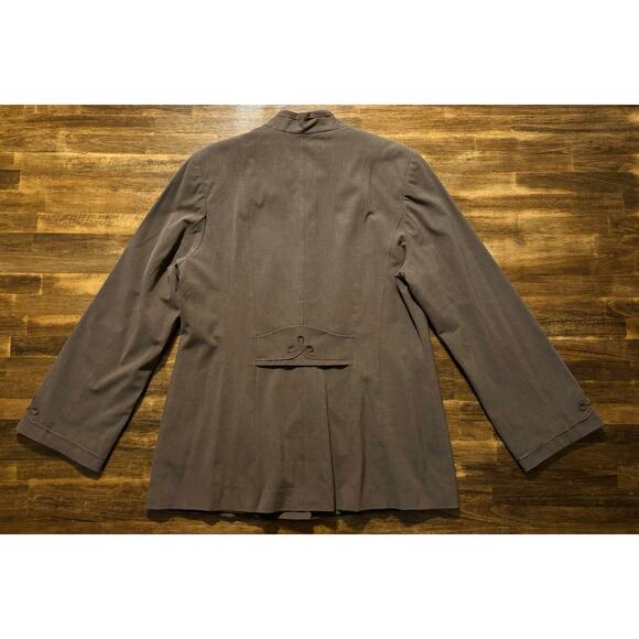 J. Jill Women’s 18 Tall Jacket Button Up Military Coat Mandarin Collar Vintage - Picture 4 of 10